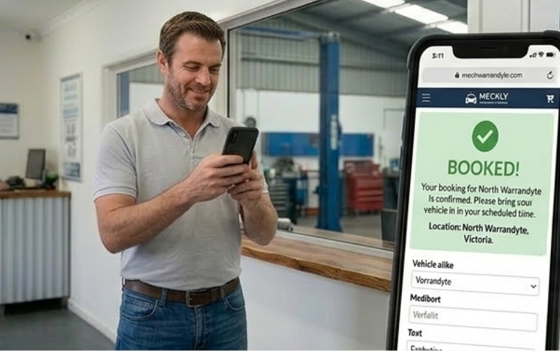 Digital job card created on screen
